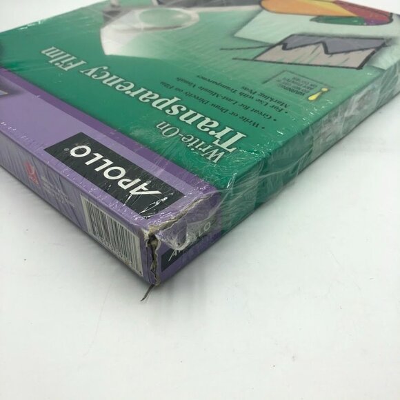 Apollo Write On Clear Transparency Clear Film for Markers Box Open Box 8.5 x 11 - Picture 5 of 8